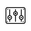Control vector thin line icon Royalty Free Stock Photo