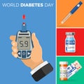 World Diabetes Day Concept Royalty Free Stock Photo