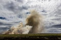 controlled Bushfire in Kakadu National Park, Northern Territory, Australia Royalty Free Stock Photo