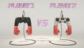 Controller fight: player 1 versus player 2