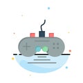 Controller, Game, Game Controller, Gamepad Abstract Flat Color Icon Template