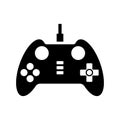 Controller, gamepad, joypad icon. Black vector graphics