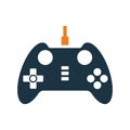 Controller, gamepad, joypad icon. Editable vector logo