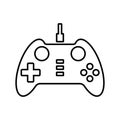 Controller, gamepad, joypad line icon. Outline vector