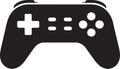 Controller Gamepad Sign Console with Buttons and Dpad for Entertainment and Gaming Royalty Free Stock Photo