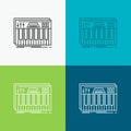 Controller, keyboard, keys, midi, sound Icon Over Various Background. Line style design, designed for web and app. Eps 10 vector Royalty Free Stock Photo