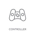 Controller linear icon. Modern outline Controller logo concept o Royalty Free Stock Photo