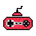 Controller Video Game Play Retro Pixel Art, gamepad, joystick and joypad vector icon Royalty Free Stock Photo