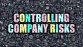 Controlling Company Risks Concept with Doodle Design Icons. Royalty Free Stock Photo