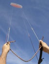 Controlling high flying kite