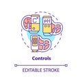 Controls concept icon Royalty Free Stock Photo