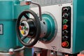 Controls of a drilling and milling machine Royalty Free Stock Photo