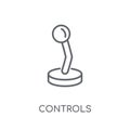 Controls linear icon. Modern outline Controls logo concept on wh