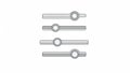 Four Horizontal Slider Controls with Circular Knobs on White Background Keywords: slider, control, setting Royalty Free Stock Photo