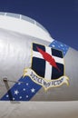 Convair B-36J Peacemaker nose art, Justice With Victory, Pima Air & Space Museum, Tucson, Arizona, USA Royalty Free Stock Photo