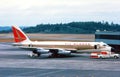 Alaska Airlines Convair CV-880 N84277H CN 54 . Taken in 1962 at Seattle Tacoma