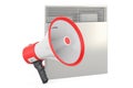 Convection heater with megaphone. 3D rendering