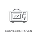 convection oven linear icon. Modern outline convection oven logo