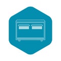 Convector heater icon, outline style