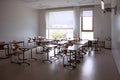 Convenient audience for classes. Empty classroom. Modern classroom Royalty Free Stock Photo