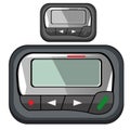 Convenient compact pager for business person