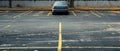 A Convenient Parking Spot Awaits An Empty Vehicle