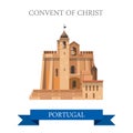 Convent of Christ Poland Europe flat vector attraction landmark