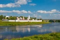 Convent of the Dormition built on Volga River bank Royalty Free Stock Photo