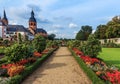 Convent Garden and Basilica in Seligenstadt on the Banks of the River Main, Germany Royalty Free Stock Photo