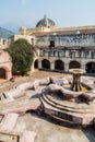 Convent of the Mercedarians Convento de La Merced in Antigua, Guatema Royalty Free Stock Photo