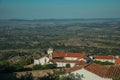 Convent of Nossa Senhora da Estrela with landscape with trees Royalty Free Stock Photo