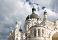 Convent in Vyshny Volochyok, Russia. Fragment of architecture