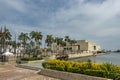 Convention center and old town historic port, Cartagena, Colombia Royalty Free Stock Photo