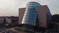 The Convention Centre Dublin aerial view Royalty Free Stock Photo