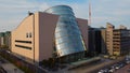 The Convention Centre Dublin aerial view Royalty Free Stock Photo