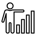 Convention, growth Vector Icon which can easily modify