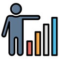 Convention, growth Vector Icon which can easily modify