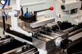 Conventional Precision Lathe with servo drive Royalty Free Stock Photo