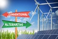 Conventional versus alternative energy