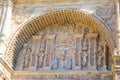 Plateresque facade of Convento de San Esteban, Salamanca, Spain Royalty Free Stock Photo