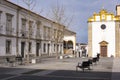 the Convento and Igreja de Sao Joao Evengelista or Igreja dos loios at the Jardim Diana in the old Town of the city