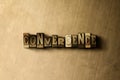 CONVERGENCE - close-up of grungy vintage typeset word on metal backdrop