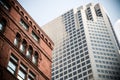 Convergence of old and new buildings in St. Louis, Missouri, USA. Royalty Free Stock Photo