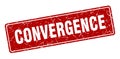 convergence sign. convergence grunge stamp.