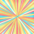 Converging lines - colorful stripes - Bright rainbow spectrum of colors radial converging lines Royalty Free Stock Photo