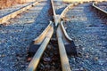 Converging Tracks Royalty Free Stock Photo