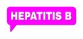 Conversation HEPATITIS B Colored Bubble Message Royalty Free Stock Photo