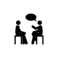 conversation icon. Element of colleagues icon for mobile concept and web apps. Detailed conversation icon can be used for web and Royalty Free Stock Photo