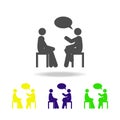 conversation icon. Element of colleagues icon for mobile concept and web apps. Detailed conversation icon can be used for web and Royalty Free Stock Photo