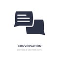 conversation speech bubbles icon on white background. Simple element illustration from Multimedia concept Royalty Free Stock Photo